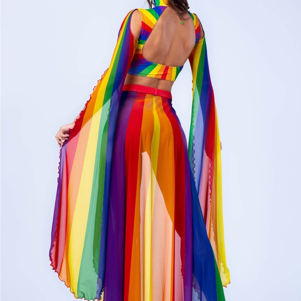 Vibrant Rainbow Striped Set